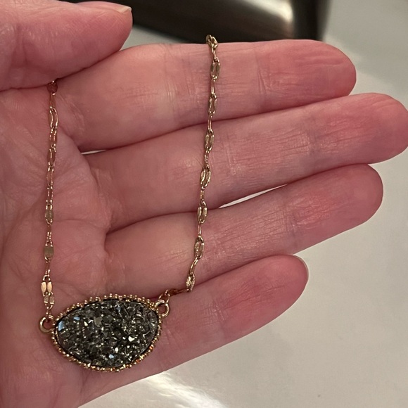 Grey Druzy Necklace - Picture 3 of 5